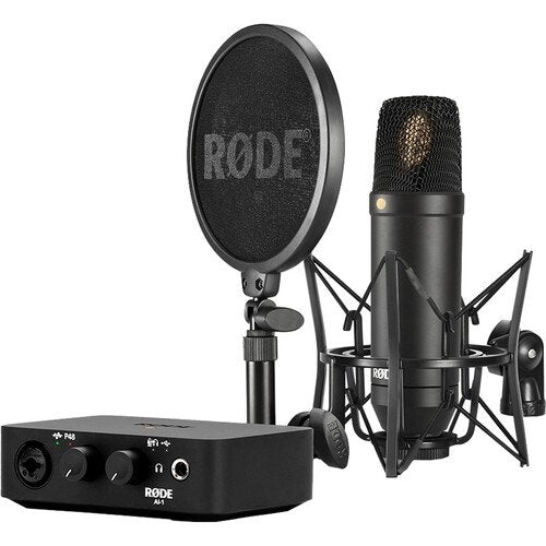 Rode Complete Studio Kit with AI-1 Audio Interface, NT1 Microphone image 0