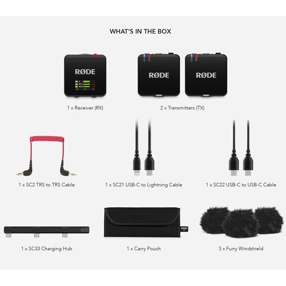 RODE Wireless GO (Gen 3) 2-Person Compact Digital Wireless Microphone System/Recorder (2.4 GHz, Black) image 4