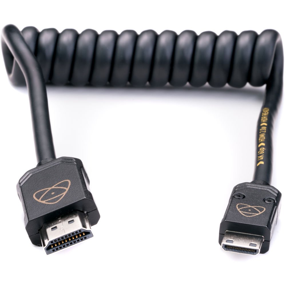 Atomos AtomFLEX HDMI to Mini-HDMI Coiled Cable (12 to 24") image 0