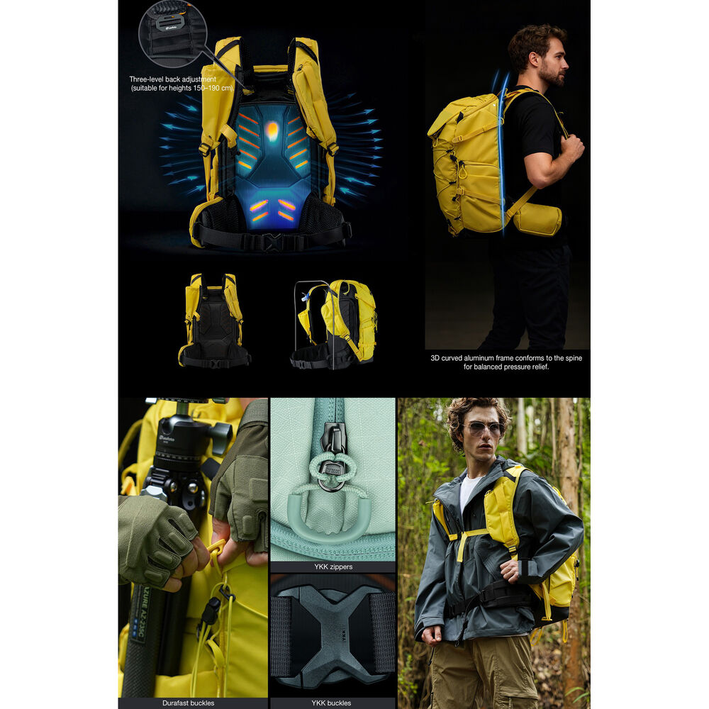Leofoto All-in-One Travel & Outdoor Camera Backpack with Large Insert (Black, 35L) image 1