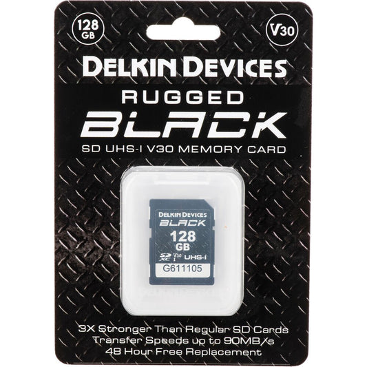 Delkin Devices 128GB BLACK UHS-I SDXC Memory Card image 1
