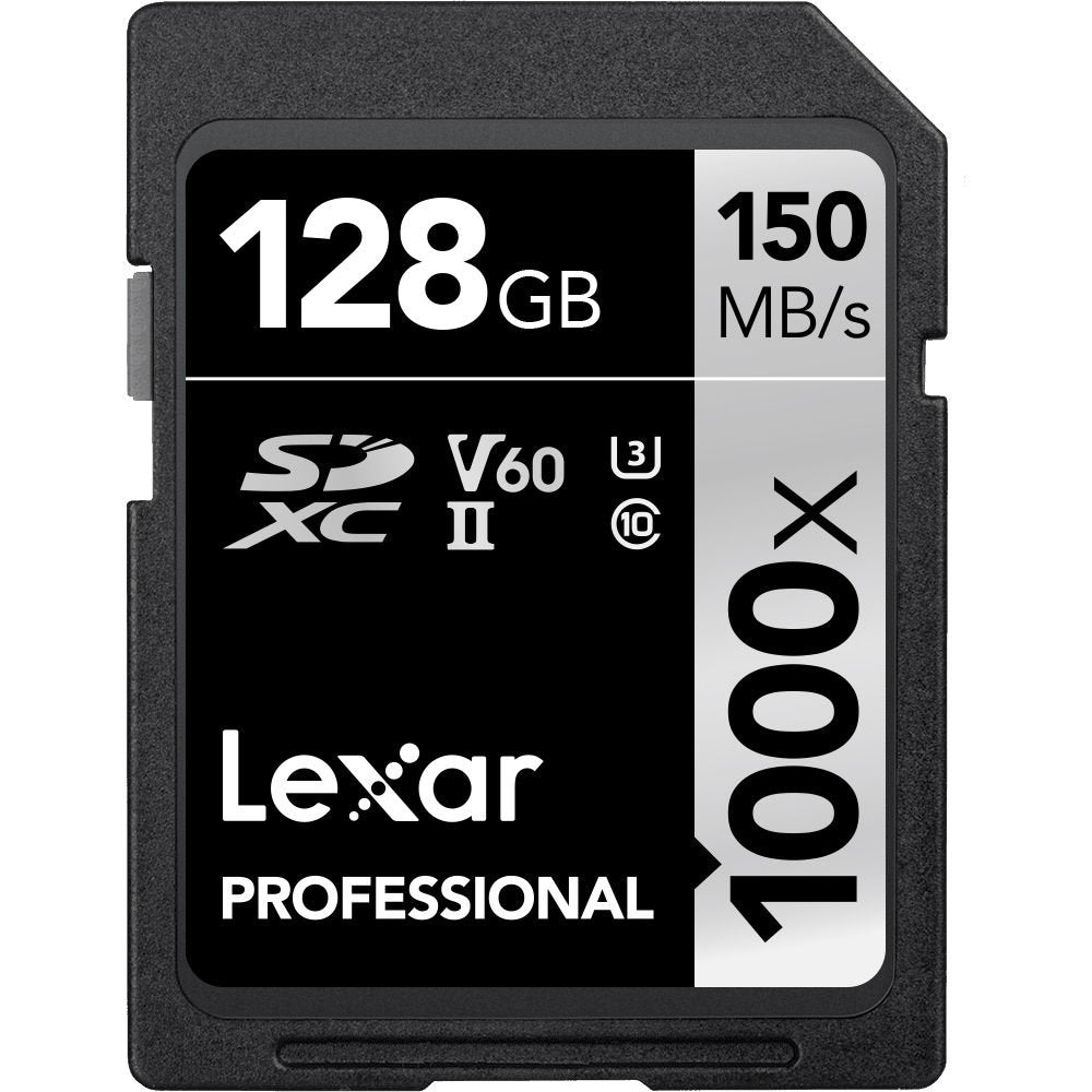 Lexar 128GB Professional 1000x UHS-II SDXC Memory Card image 0