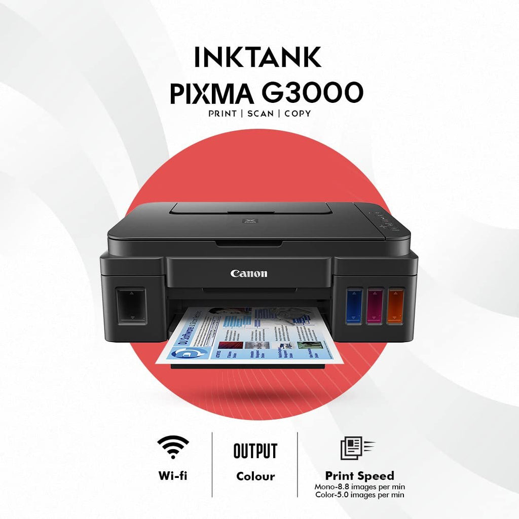 Canon PIXMA G3000 All-in-One WiFi Ink Tank Colour Printer image 0