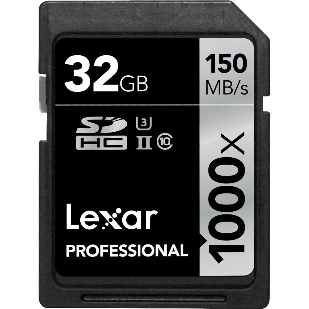 Lexar 32GB Professional 1000x UHS-II SDHC Memory Card image 0