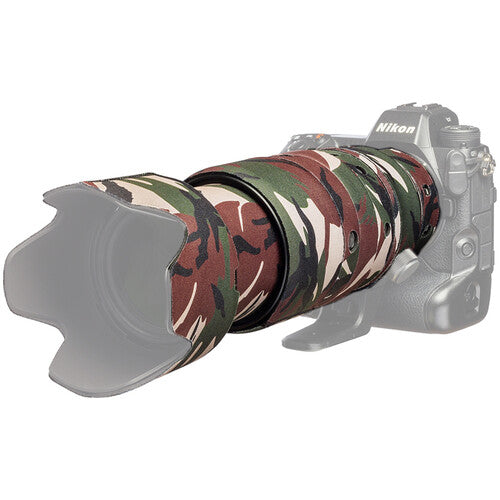 easyCover Lens Oak Neoprene Cover for Nikon NIKKOR Z 100-400mm f/4.5-5.6 VR S Lens - Green Camo image