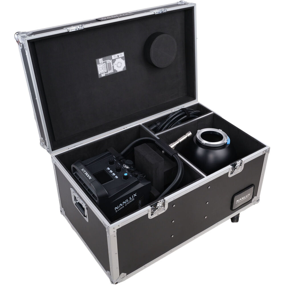 Nanlux Evoke 2400B Bi-Color LED Monolight Kit with 45° Reflector and Full System Trolly Case image 2
