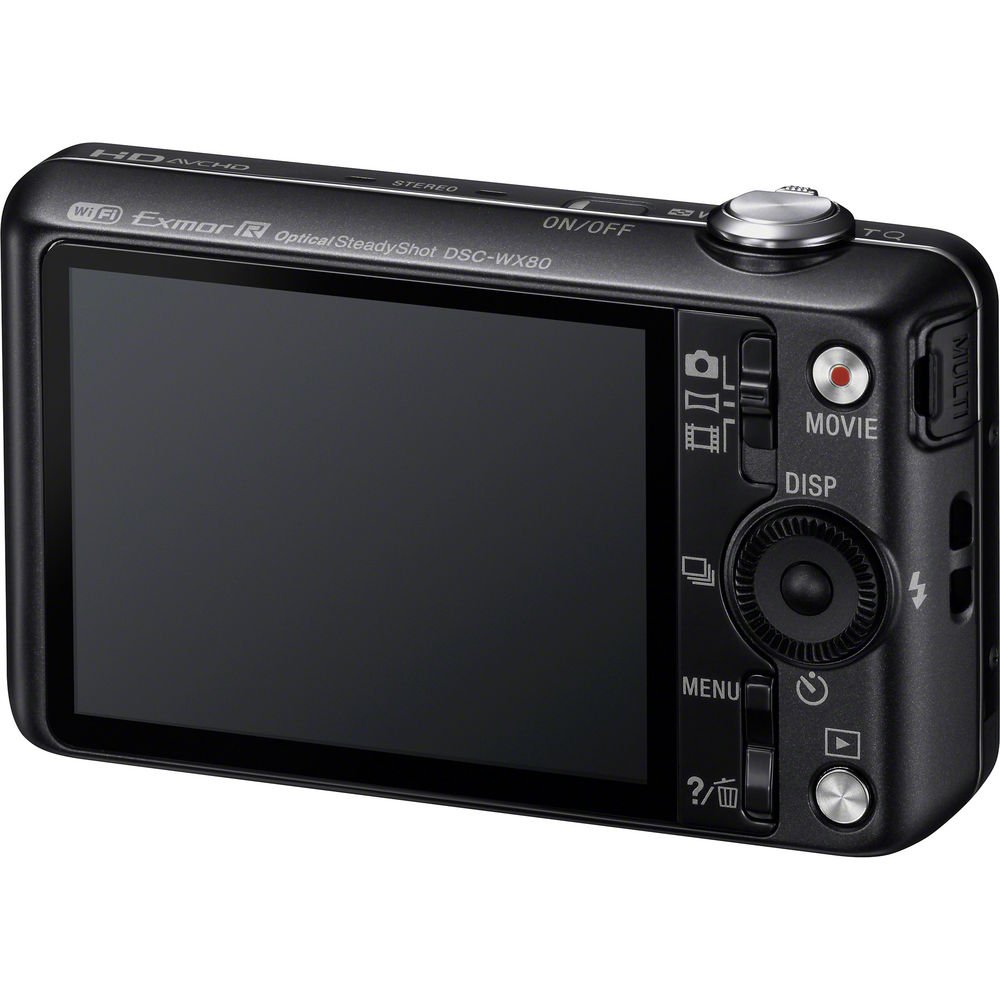 Sony Cyber-shot DSC-WX80 Digital Camera (Black) image 0