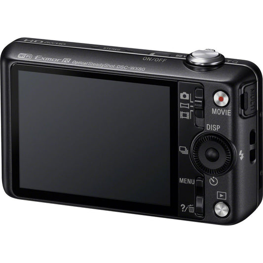 Sony Cyber-shot DSC-WX80 Digital Camera (Black) image 0