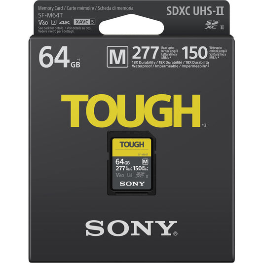 Sony 64GB SF-M Tough Series UHS-II SDXC Memory Card image 1