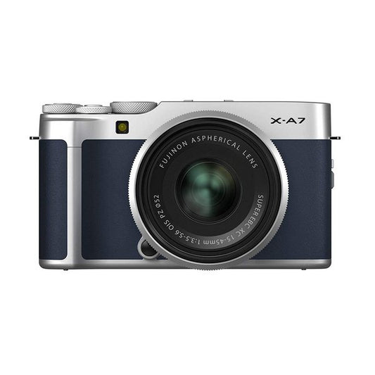 FUJIFILM X-A7 Mirrorless Digital Camera with 15-45mm Lens (Navy Blue) image 0