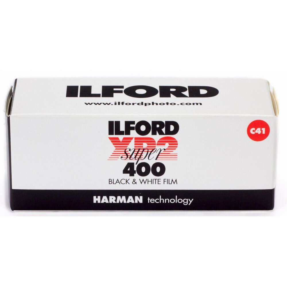 Ilford XP2 Super Black and White Negative Film (120 Roll Film) image 1