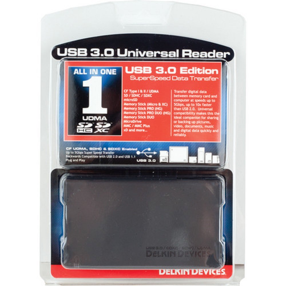 Delkin Devices USB 3.0 Universal Memory Card Reader image 1