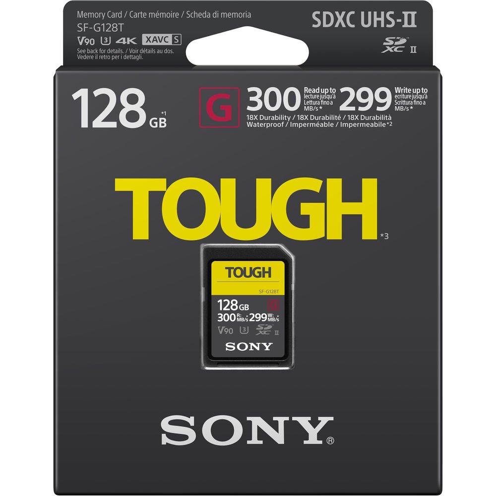 Sony 128GB SF-G Tough Series UHS-II SDXC Memory Card image 2