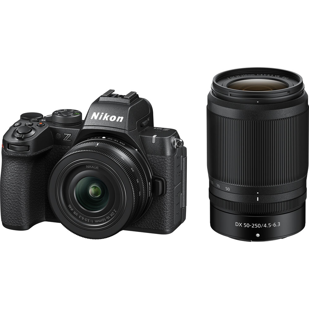 Nikon Z50 II Mirrorless Camera with 16-50mm & 50-250mm Lenses image 0