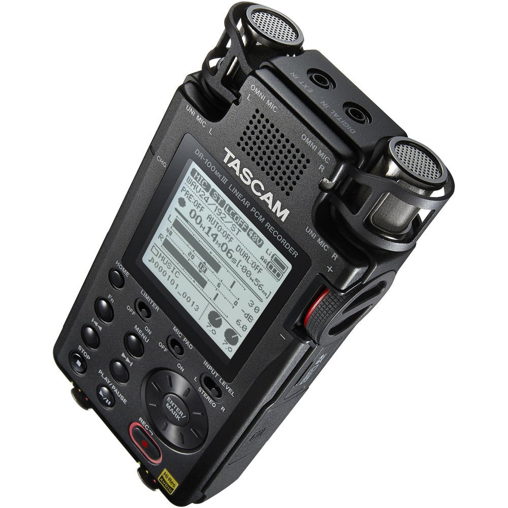 TASCAM DR-100mkIII 2-Input / 2-Track Portable Audio Recorder image 0