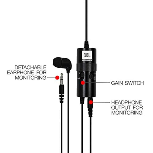 JBL Commercial CSLM30B Omnidirectional Lavalier Microphone image 1