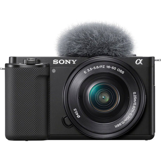 Sony ZV-E10 Mirrorless Camera with 16-50mm Lens and Content Creator Kit (Black) image 1