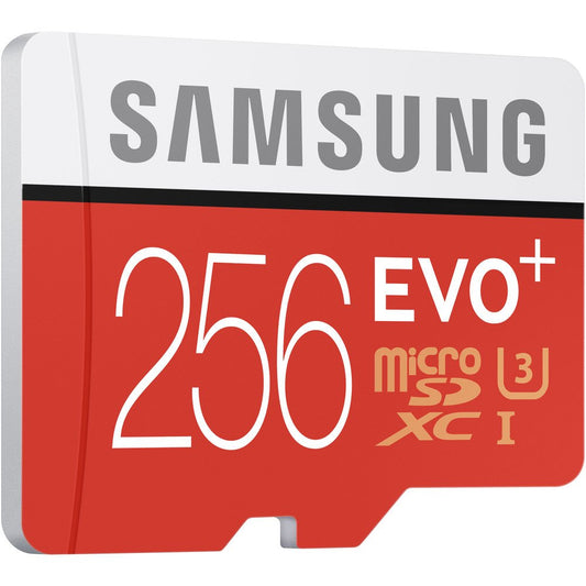 Samsung 256GB EVO+ microSDXC Memory Card with SD Adapter image 1