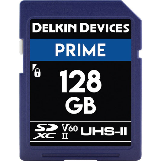 Delkin Devices 128GB Prime UHS-II SDXC Memory Card image 0