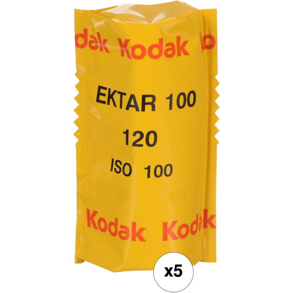 Kodak Professional Ektar 100 Color Negative Film (120 Roll Film, 5-Pack) image 0