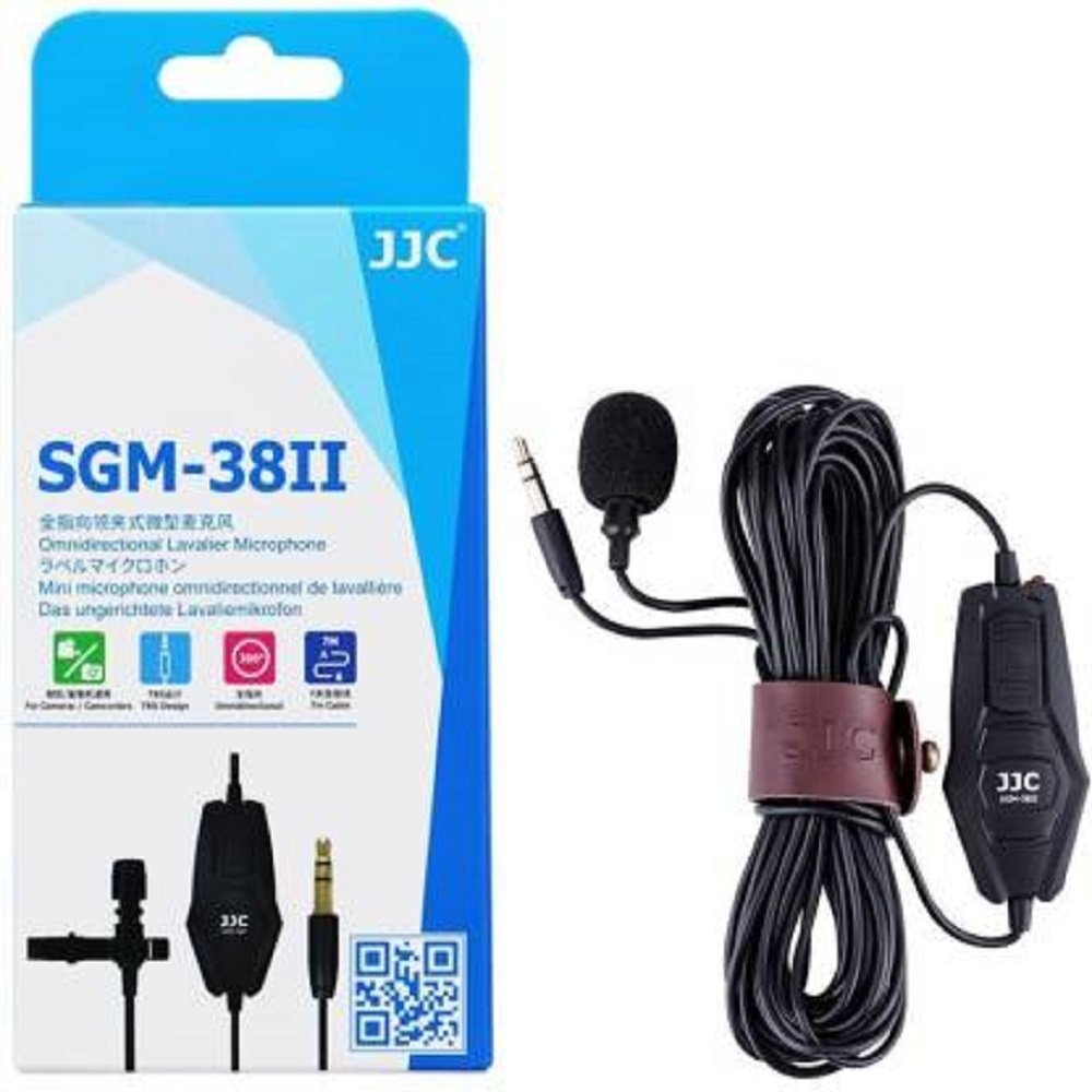 JJC SGM-38 II Omnidirectional Lavalier Camera Microphone image 0