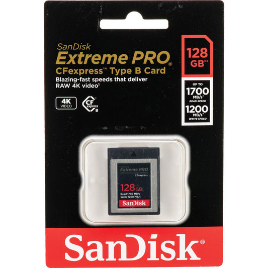 SanDisk 128GB Extreme PRO CFexpress Card Type B image 1
