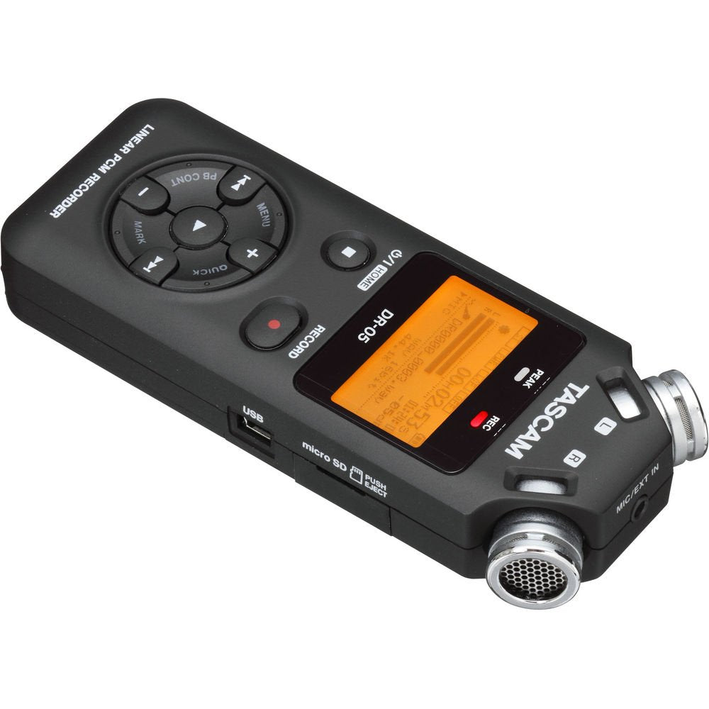 Tascam DR-05 Portable Handheld Digital Audio Recorder (Black) image 2