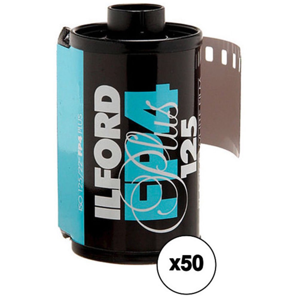 Ilford FP4 Plus Black and White Negative Film (35mm Roll Film, 36 Exposures, 50 Pack) image 0