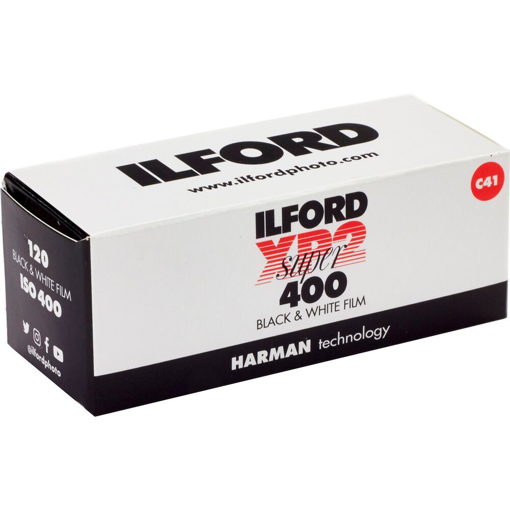 Ilford XP2 Super Black and White Negative Film (120 Roll Film) image 0