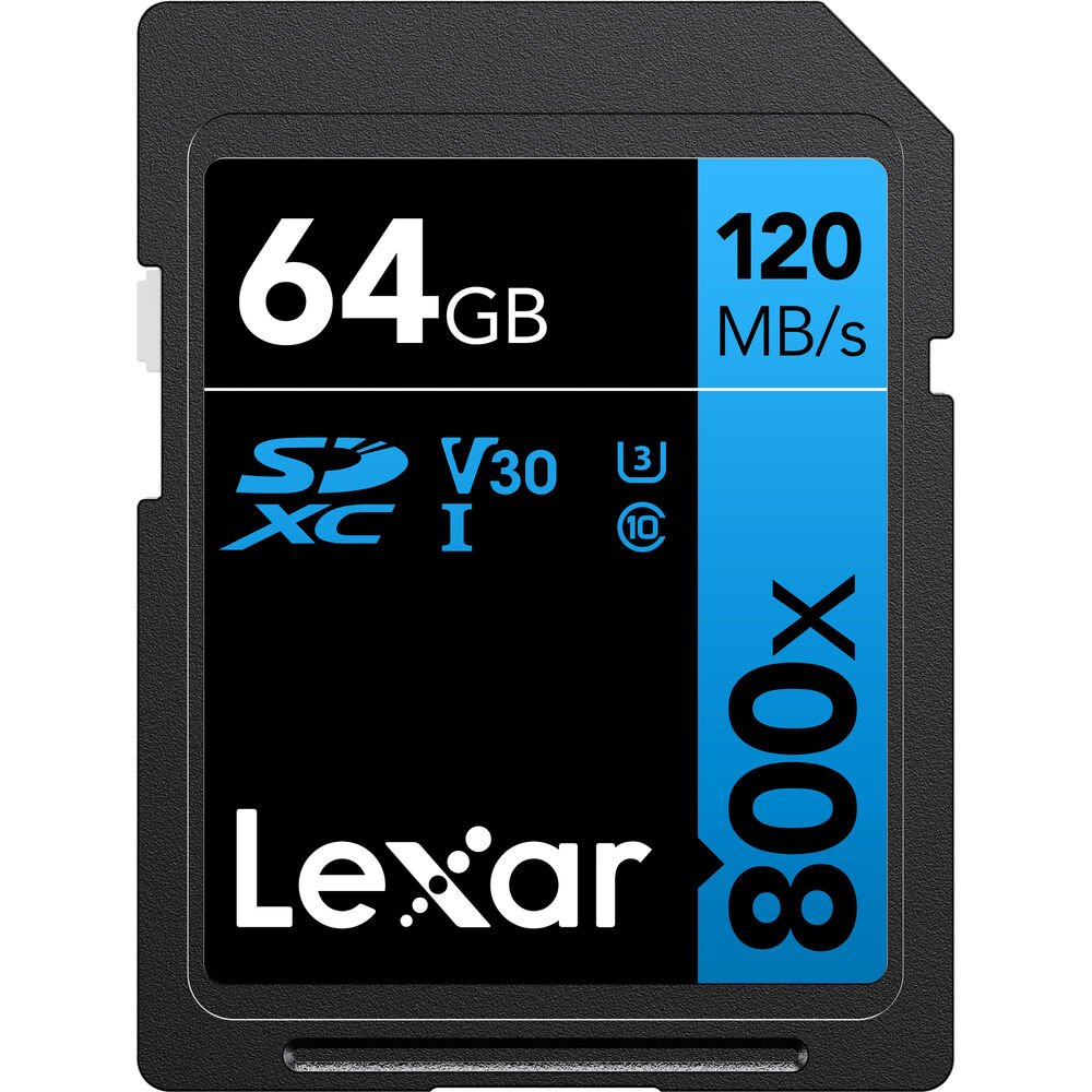 Lexar 64GB High-Performance 800x UHS-I SDXC Memory Card (BLUE Series) image 0