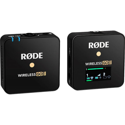 Rode Wireless GO II Single Compact Digital Wireless Microphone System/Recorder (2.4 GHz, Black) image 0