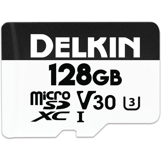 Delkin Devices 128GB Advantage UHS-I microSDXC Memory Card with SD Adapter image 0