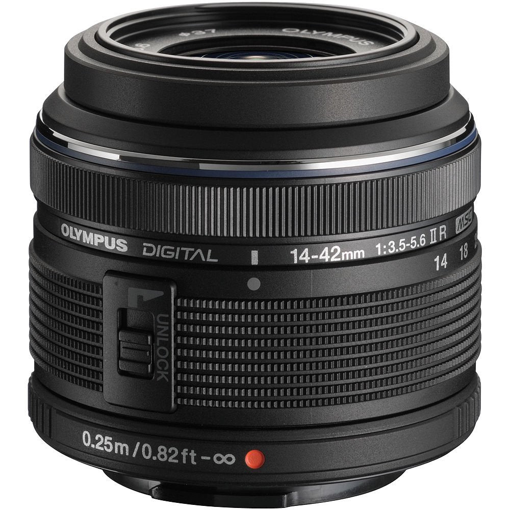 Olympus M.Zuiko Digital 14-42mm f/3.5-5.6 II R Lens (Black) image 1