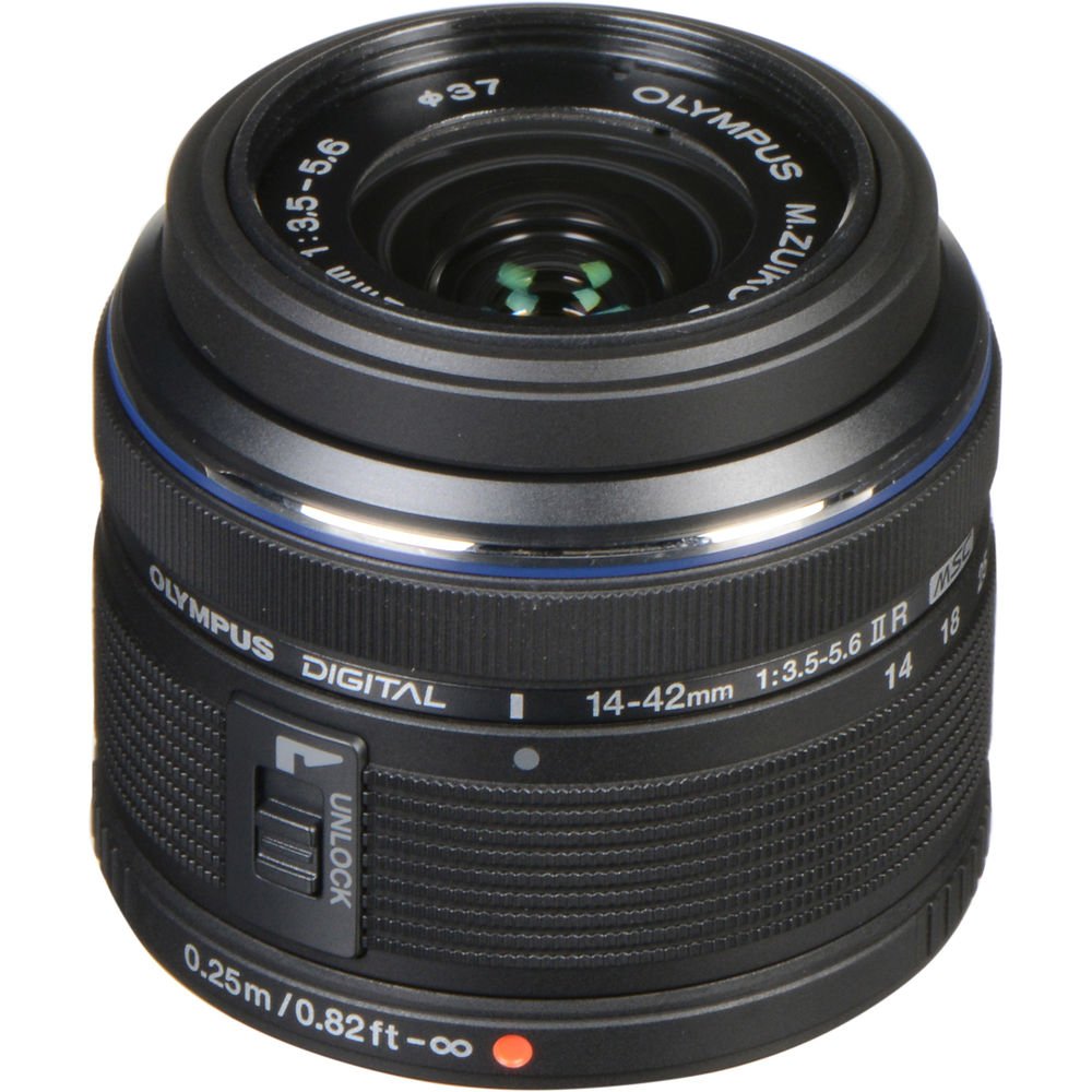 Olympus M.Zuiko Digital 14-42mm f/3.5-5.6 II R Lens (Black) image 0