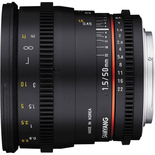 Samyang 50mm T1.5 VDSLR AS UMC Lens for Nikon F Mount image 1