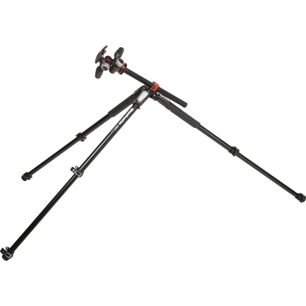 Manfrotto MK055XPRO3-3W Aluminum Tripod with 3-Way Pan/Tilt Head image 2