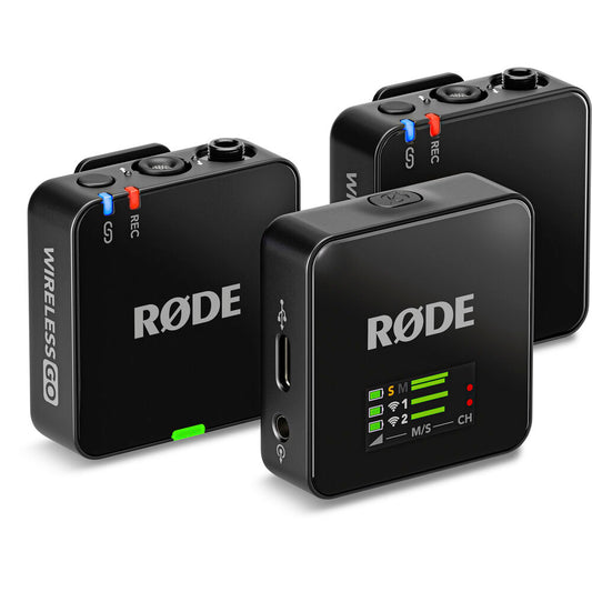 RODE Wireless GO (Gen 3) 2-Person Compact Digital Wireless Microphone System/Recorder (2.4 GHz, Black) image 0