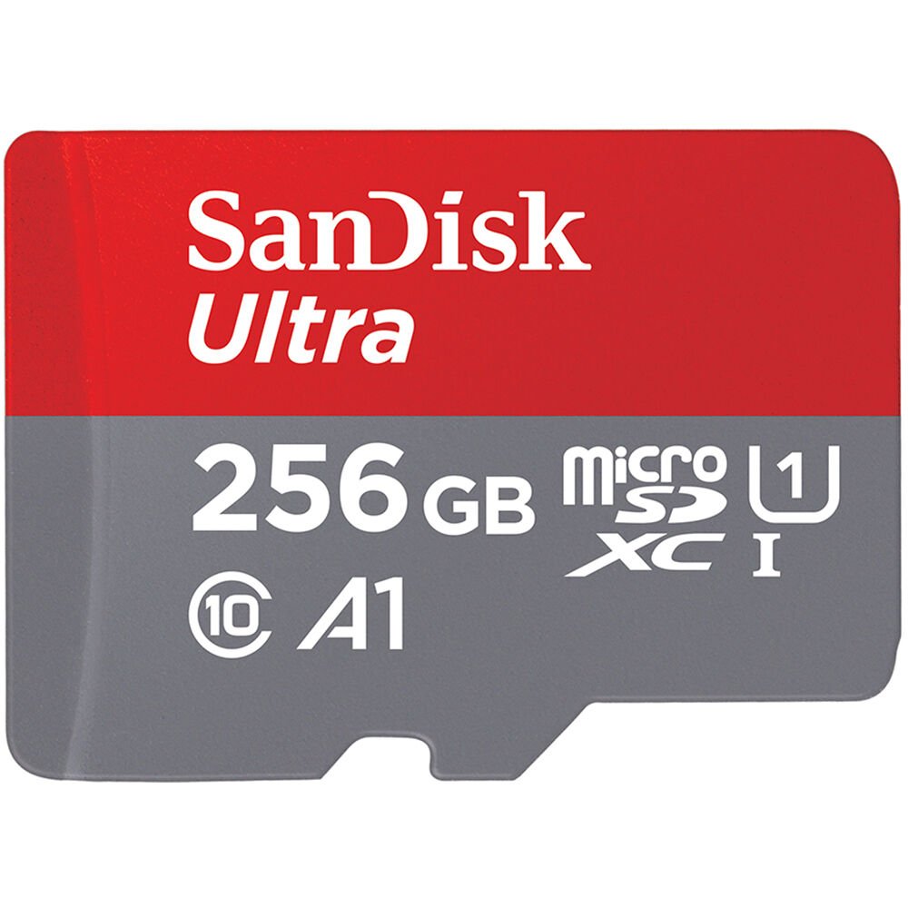 SanDisk 256GB Ultra UHS-I microSDXC Memory Card with SD Adapter image 0